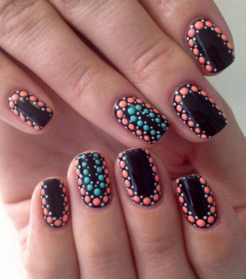 black nail design for fall season