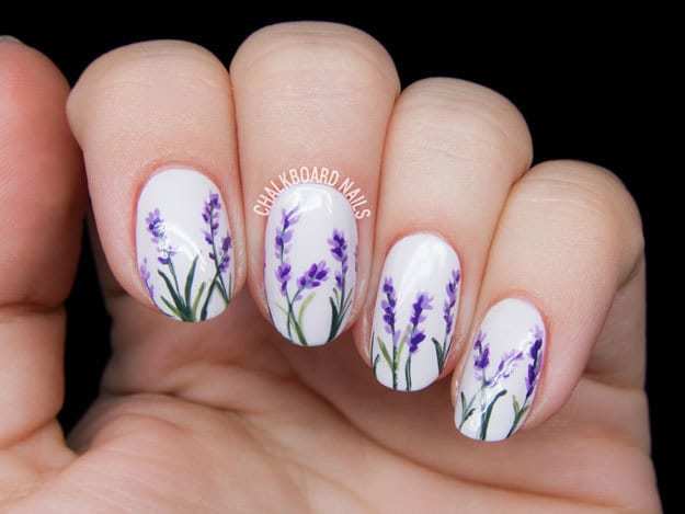 1. Floral Gel Nail Design for Spring - wide 10