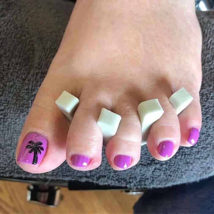 tropical toe nails