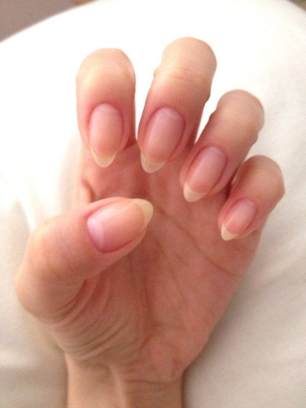 Natural pointy Nail design