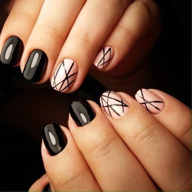 35 Alluring Line Nail Designs To Try NailDesignCode