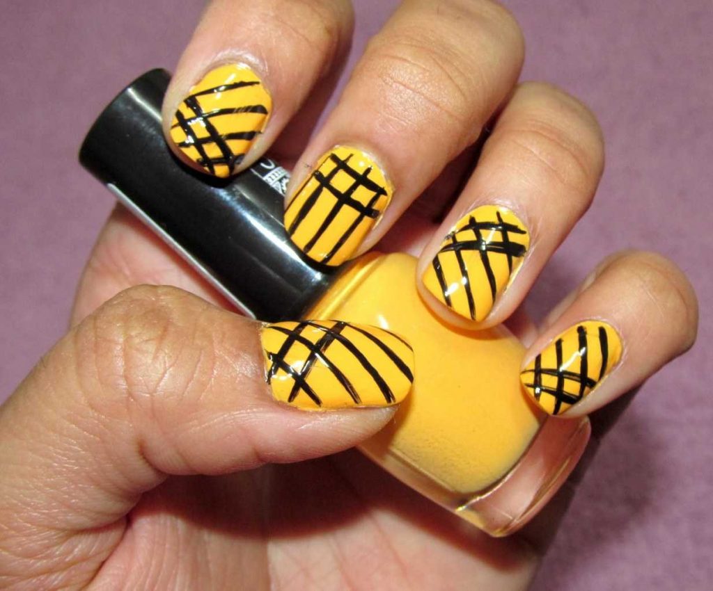 7. Simple Line Nail Designs with Tape - wide 10