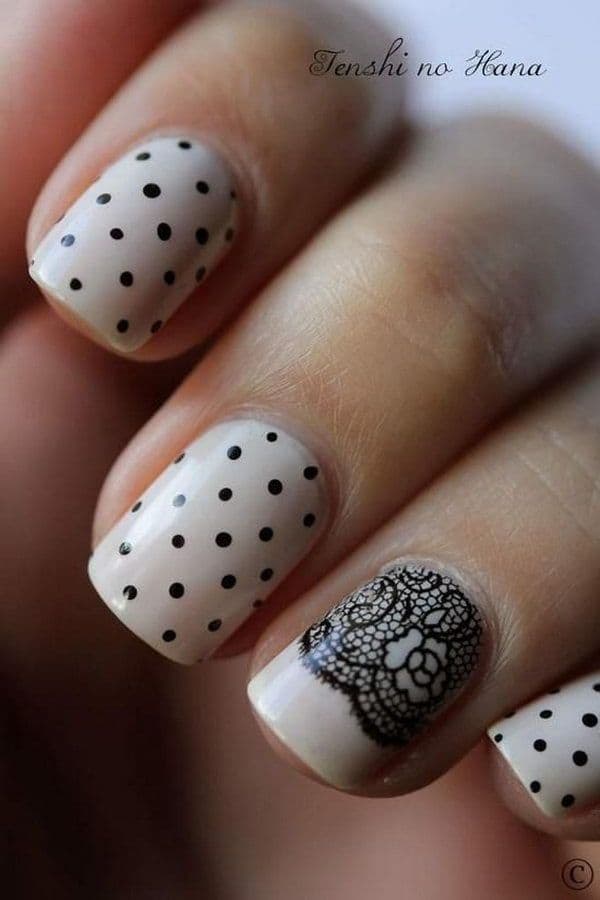 30 Top Lace Nail Designs (2021 Trends) – NailDesignCode