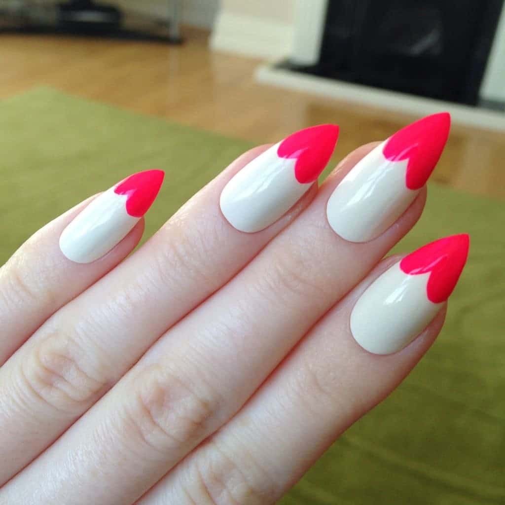 Heart pointy Nail design for women