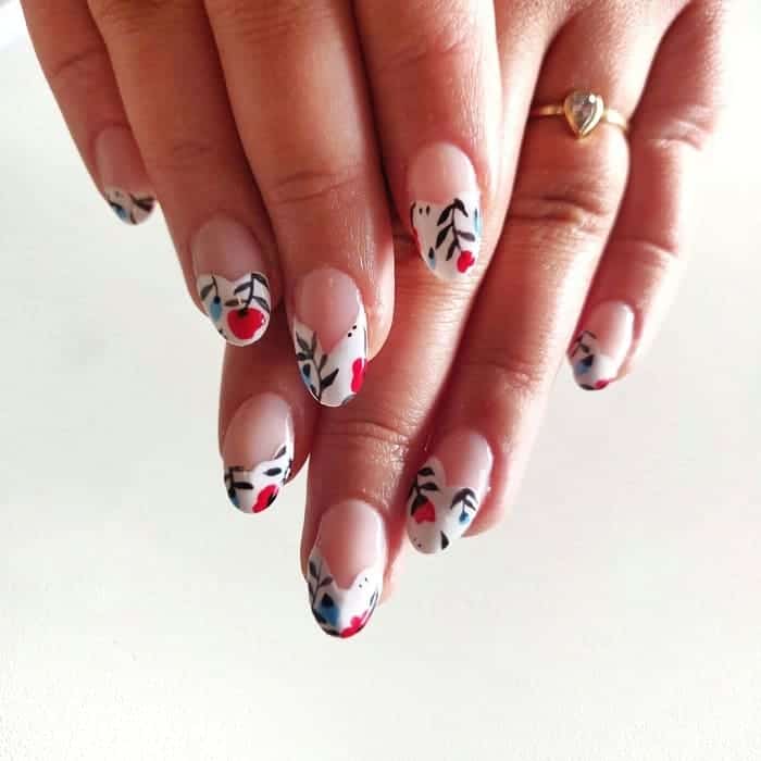 Acrylic White Tip Nails