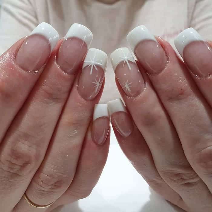 30 Top White Tip Nail Designs This Year Naildesigncode