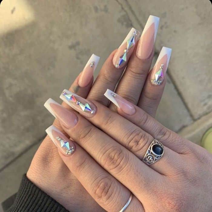 30 Top White Tip Nail Designs This Year NailDesignCode