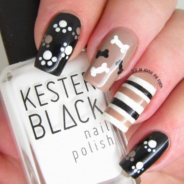 30 Cute Dog Nail Designs We Love Naildesigncode