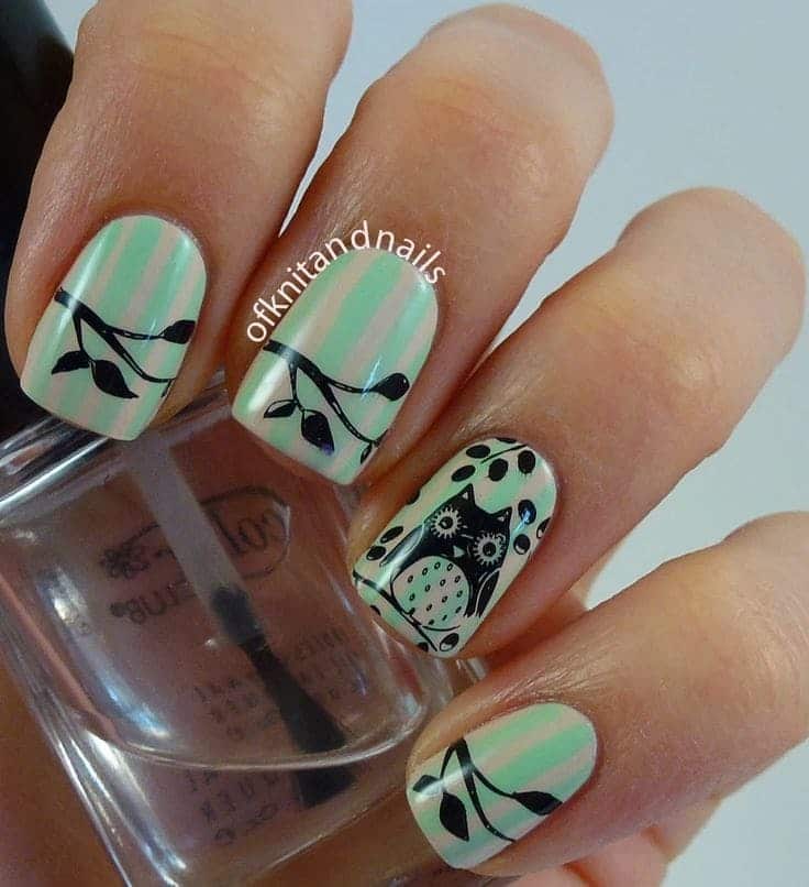 25 Irresistible Owl Nail Designs You Will Cherish