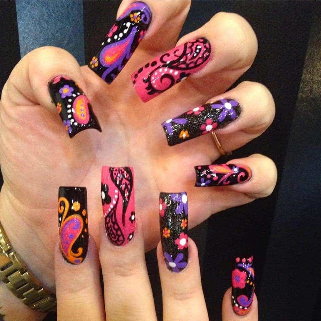 Ultimate color with Funky Nail art