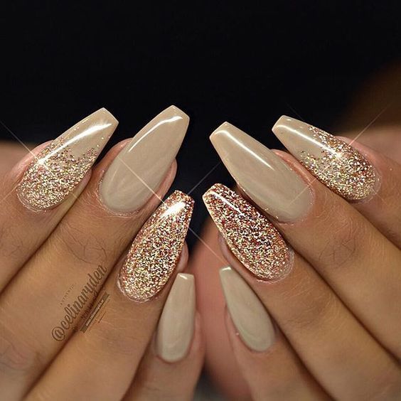 Beige Nail Art