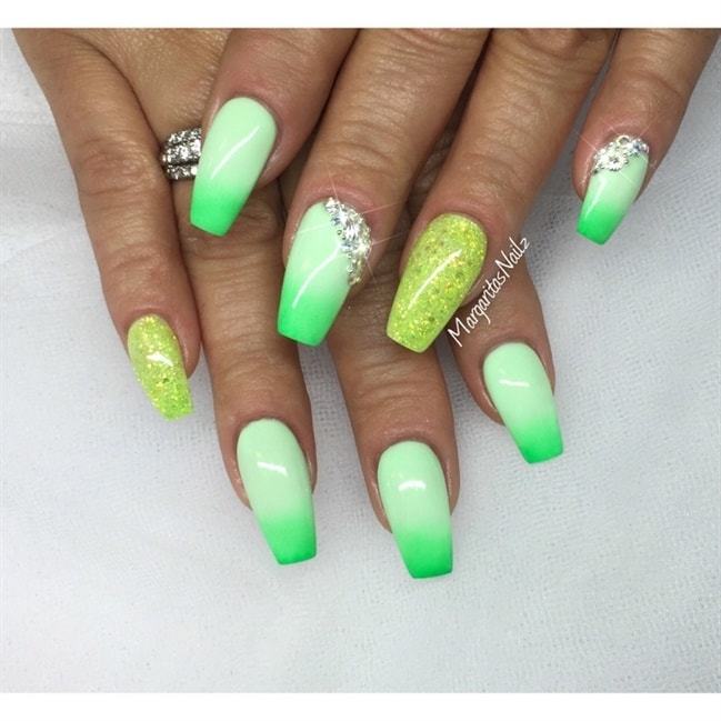 Lime Green Nail