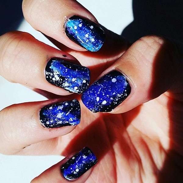 Royal Galaxy Nail Designs for women