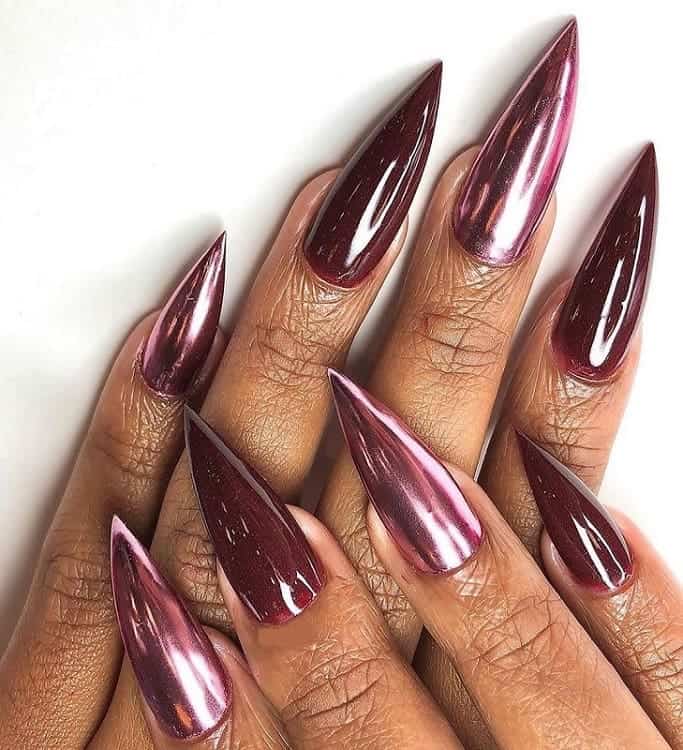 The 50 Most Alluring Burgundy Nail Designs To Try Naildesigncode