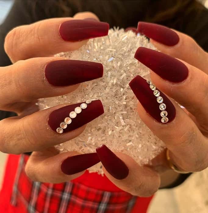 The 50 Most Alluring Burgundy Nail Designs To Try NailDesignCode