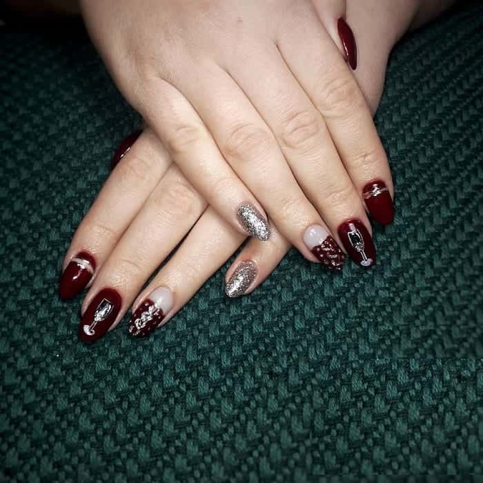 The 50 Most Alluring Burgundy Nail Designs To Try – NailDesignCode