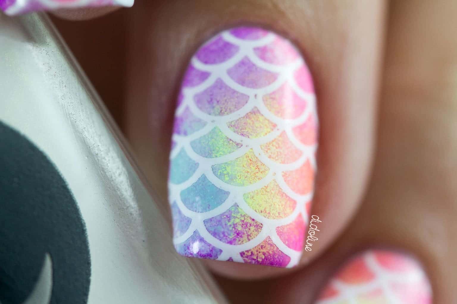 Elegant Mermaid Nail Design