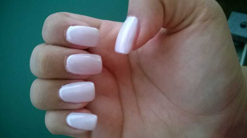 White Gel Manicure