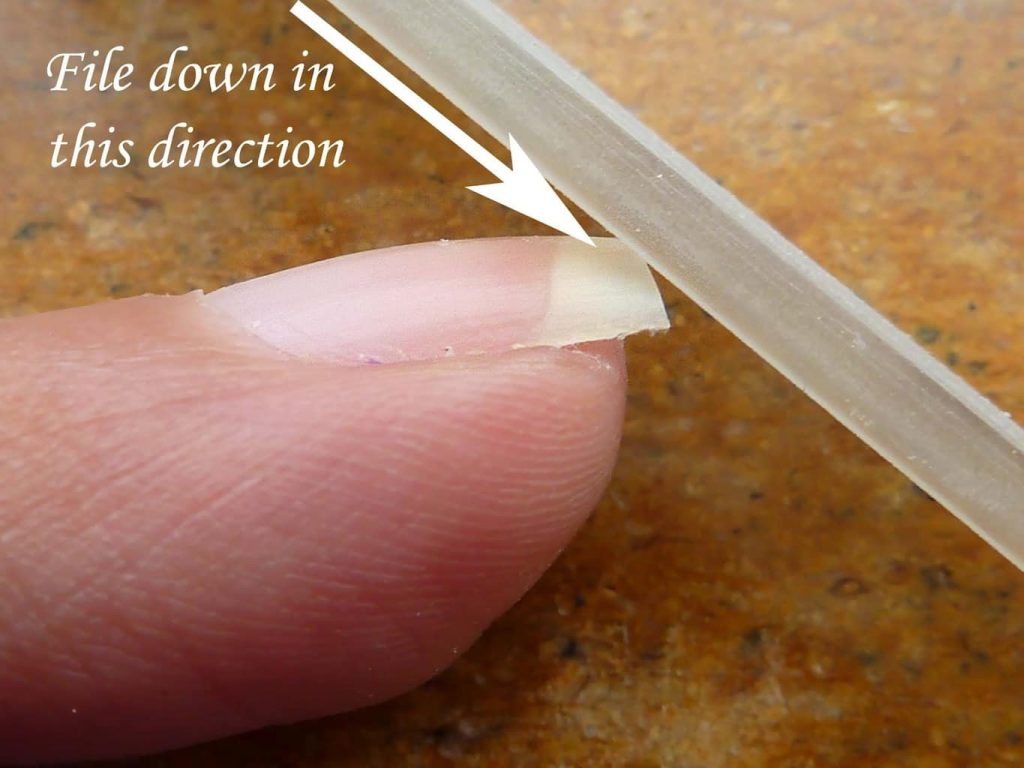 File Nail in Down Direction