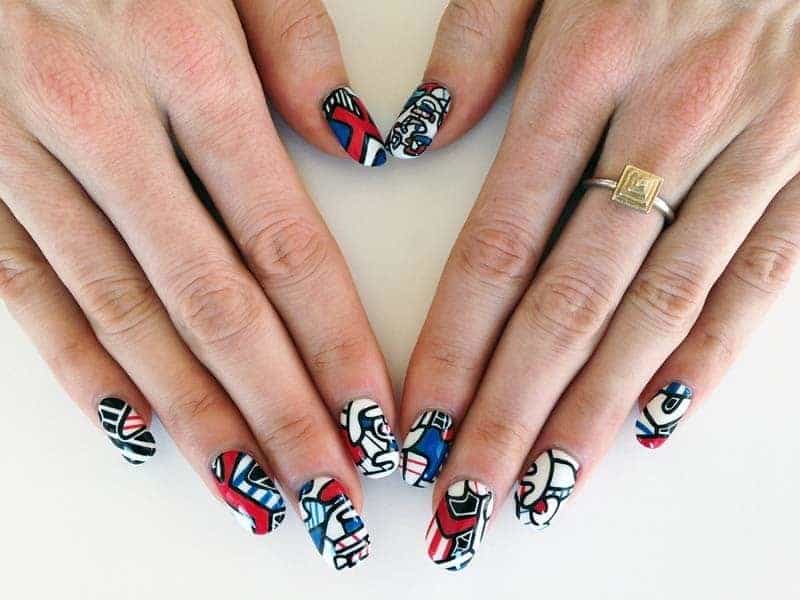 Marvel nail design for girl