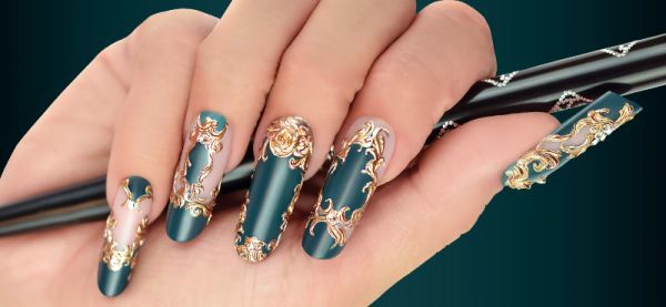 Crystal Nail design