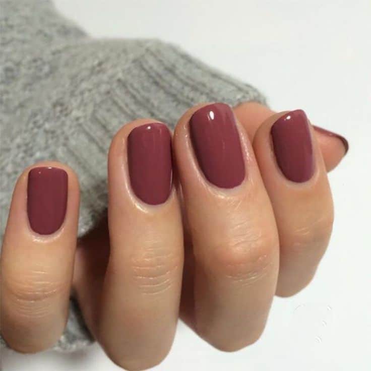 Maroon Nail Design