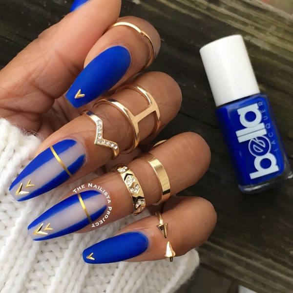 25 Hottest Royal Blue Nail Ideas for 2021 – NailDesignCode