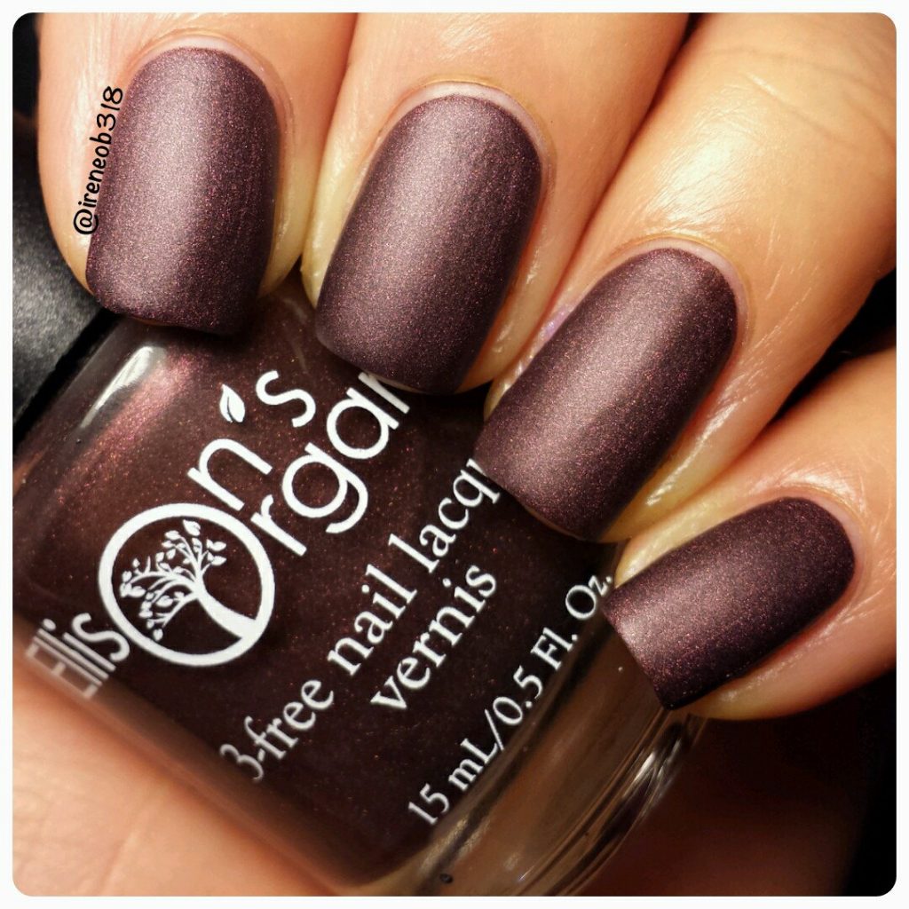 Metallic Maroon Nails