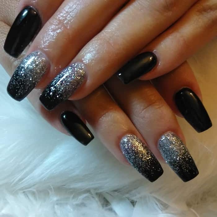 25 Elegant Black & Silver Nail Designs in 2024 – NailDesignCode