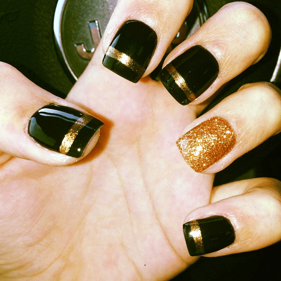 Black & Gold Nail Designs: 51 Fabulous Ways To Rock'em