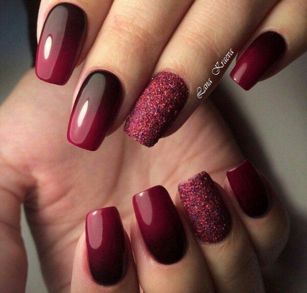 5 SpellBinding Maroon Acrylic Nails for 2018 NailDesignCode