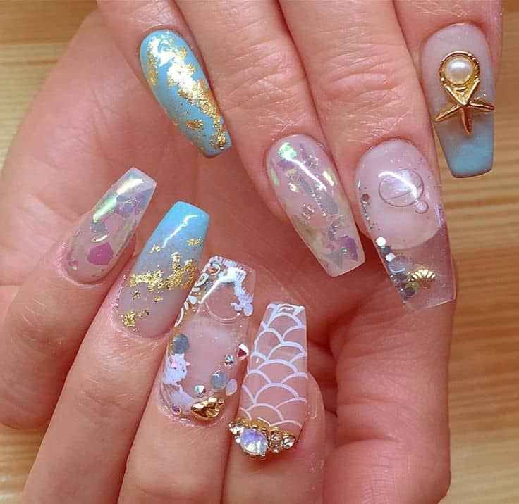 Mermaid Nail design