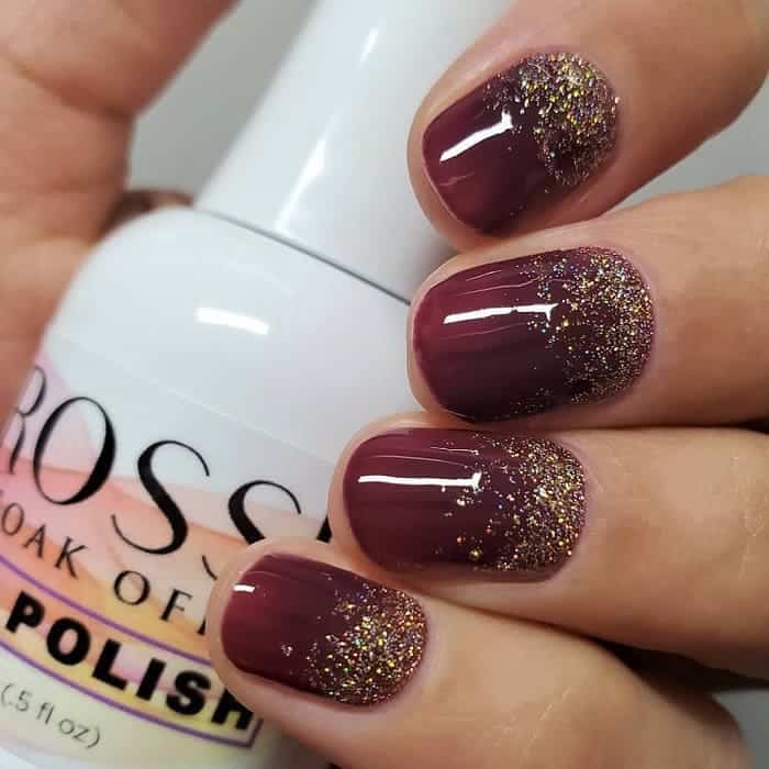 Maroon Wedding Nails