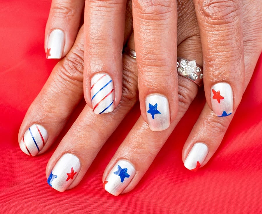 Patriotic Nails 2025 - Gwen Shellie