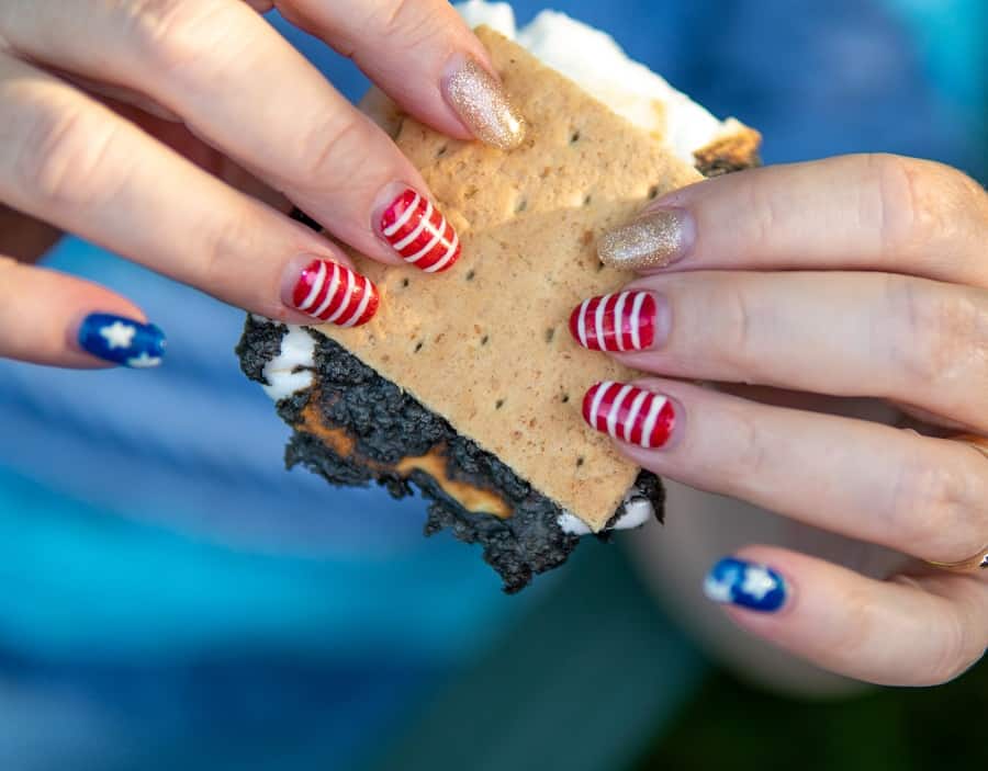 patriotic nail art