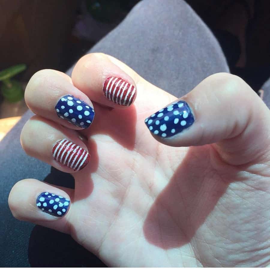 patriotic nails for 4th july