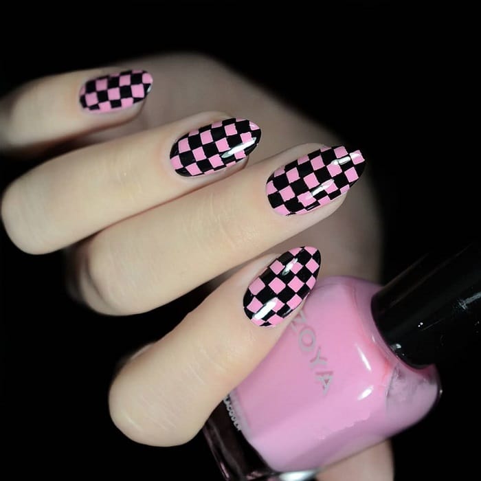 31 Hot Pink And Black Nail Designs for A Unique Look in 2021