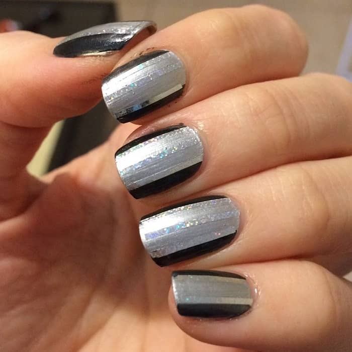 25 Elegant Black & Silver Nail Designs in 2023 – NailDesignCode