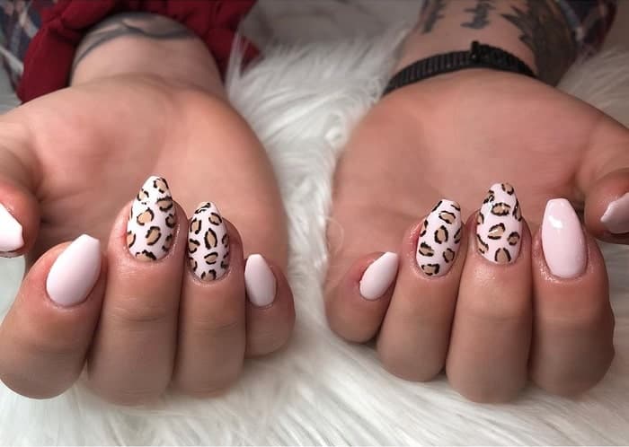 6. Cheetah Print Acrylic Nails - wide 10