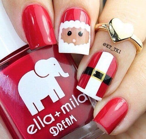 Santa Art on Nail