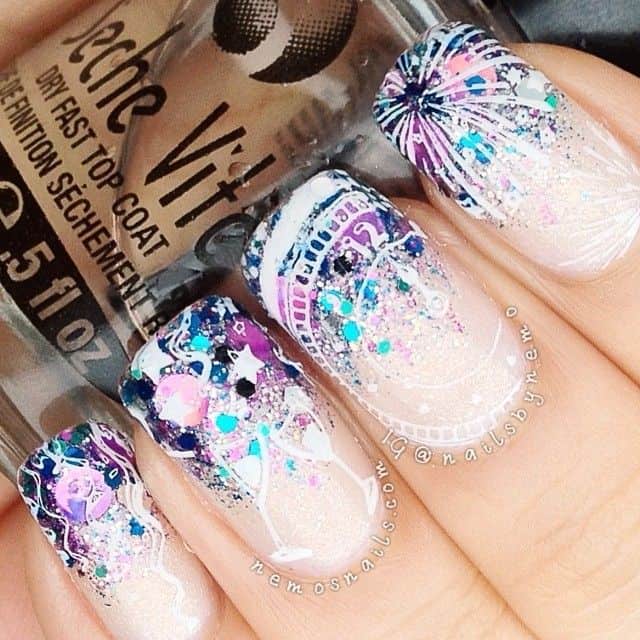 cute nail designs for new years