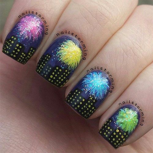 nail design ideas for new years