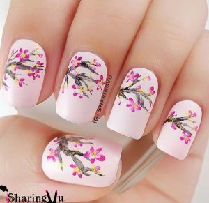 20 Charming Cherry Blossom Nail Art – NailDesignCode