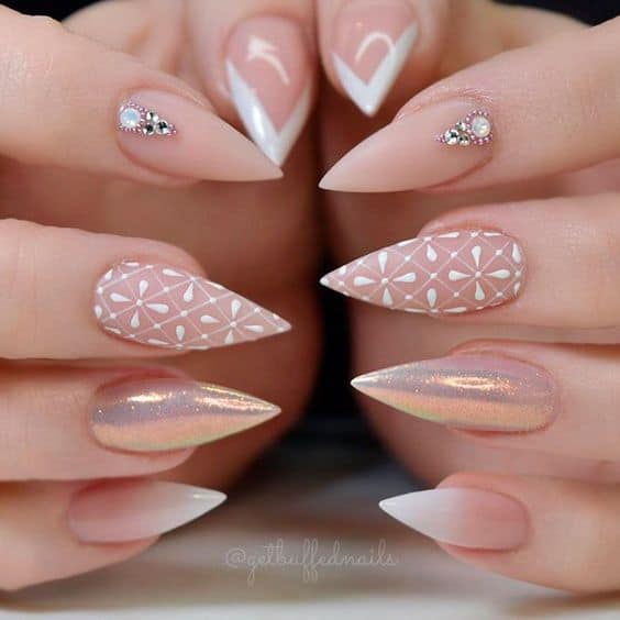 20 Nude Stiletto Nails to Complement Any Look NailDesignCode