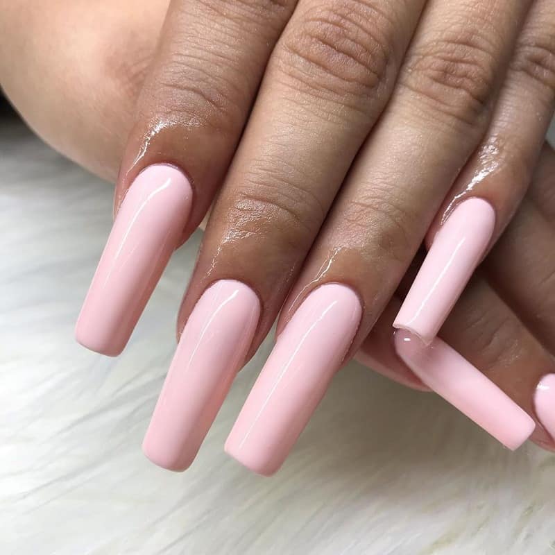 long square gel nails