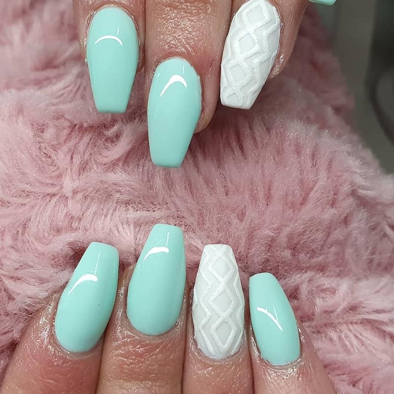 winter ballerina nails