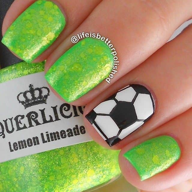 Football Field Nail Arts