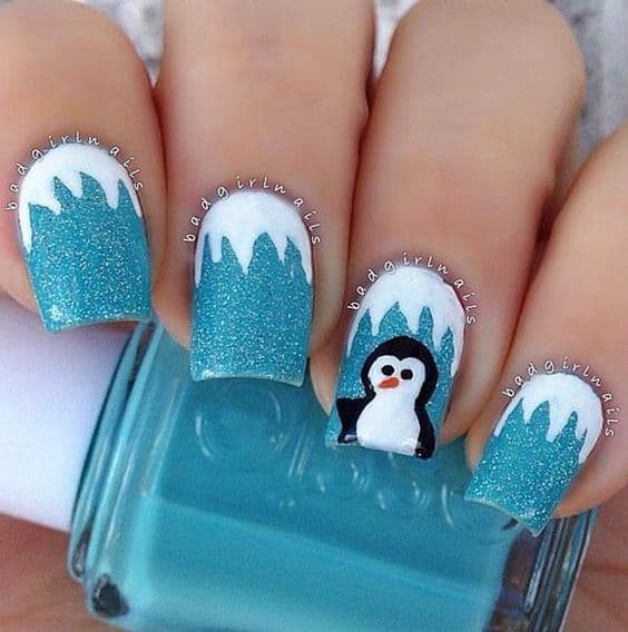 Penguin Winter Nail