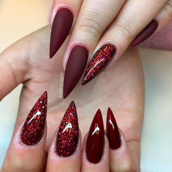 110 Top Stiletto Nail Designs To Turn Heads Quickly 