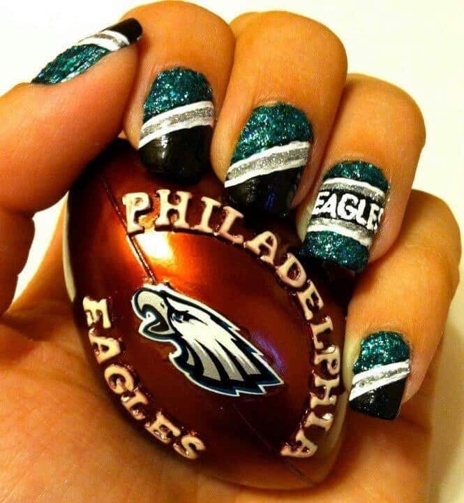 25 Awesome Footballthemed Nail Designs and Arts NailDesignCode